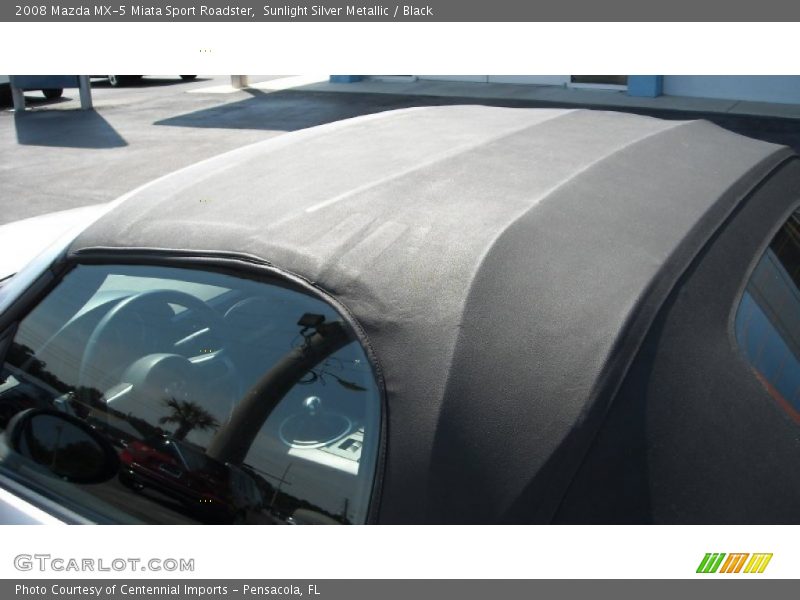 Sunlight Silver Metallic / Black 2008 Mazda MX-5 Miata Sport Roadster