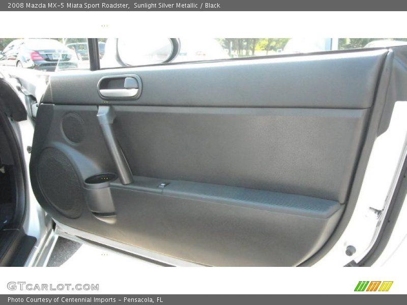 Sunlight Silver Metallic / Black 2008 Mazda MX-5 Miata Sport Roadster
