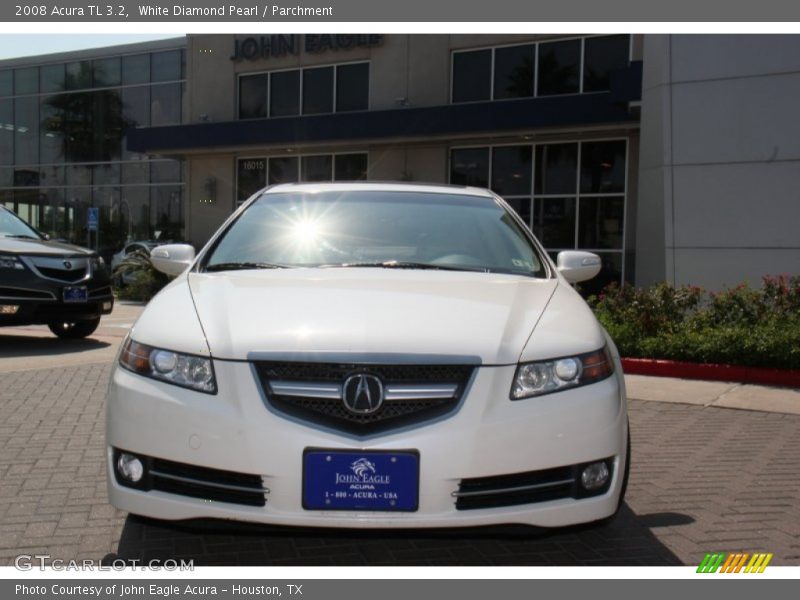 White Diamond Pearl / Parchment 2008 Acura TL 3.2