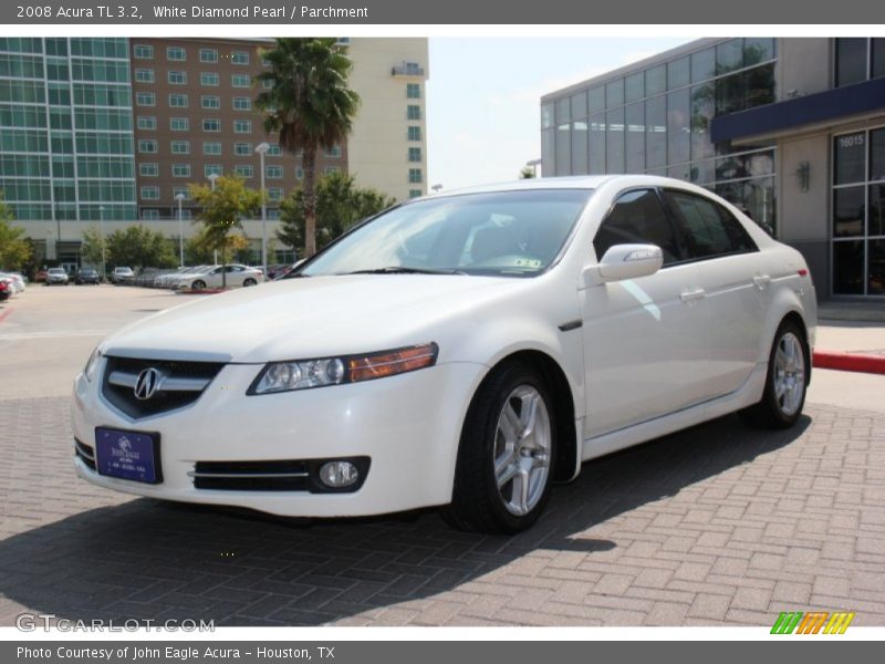 White Diamond Pearl / Parchment 2008 Acura TL 3.2