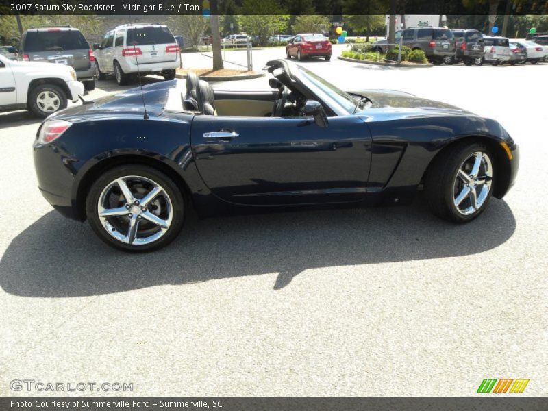 Midnight Blue / Tan 2007 Saturn Sky Roadster