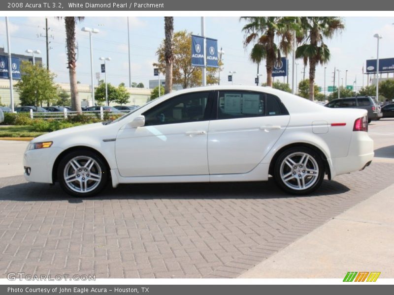 White Diamond Pearl / Parchment 2008 Acura TL 3.2