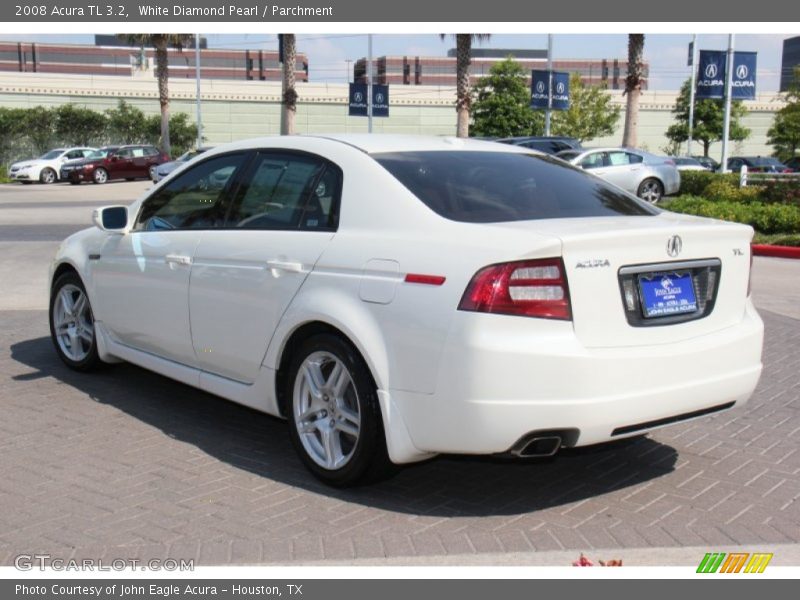 White Diamond Pearl / Parchment 2008 Acura TL 3.2