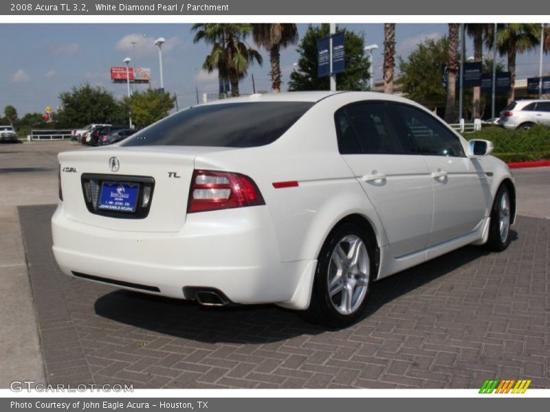 White Diamond Pearl / Parchment 2008 Acura TL 3.2