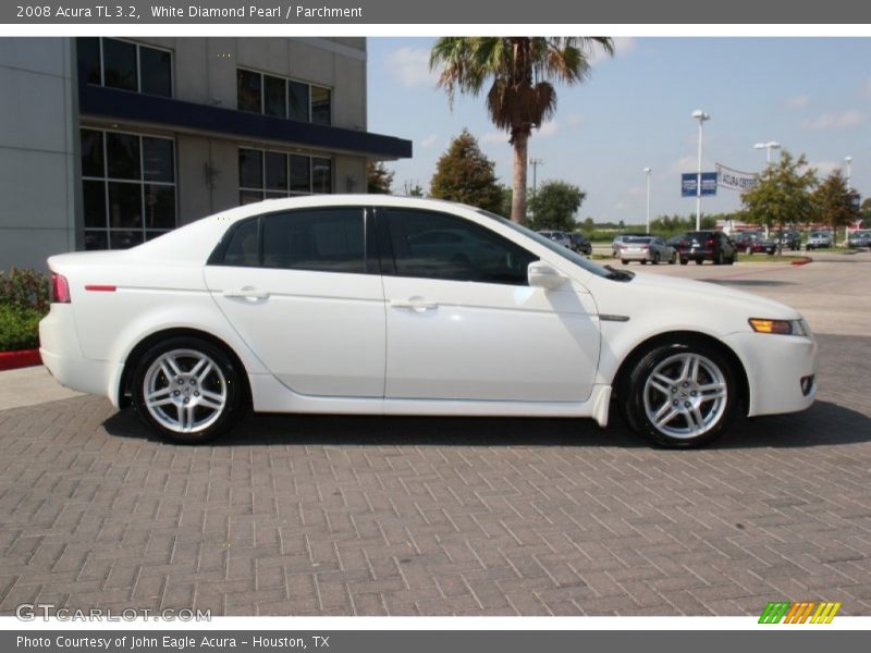 White Diamond Pearl / Parchment 2008 Acura TL 3.2