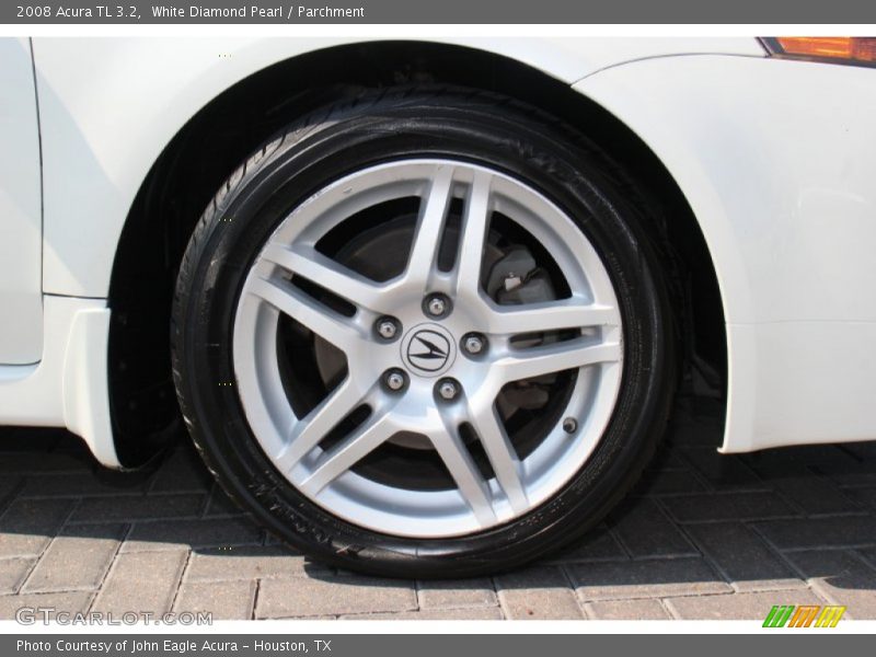 White Diamond Pearl / Parchment 2008 Acura TL 3.2