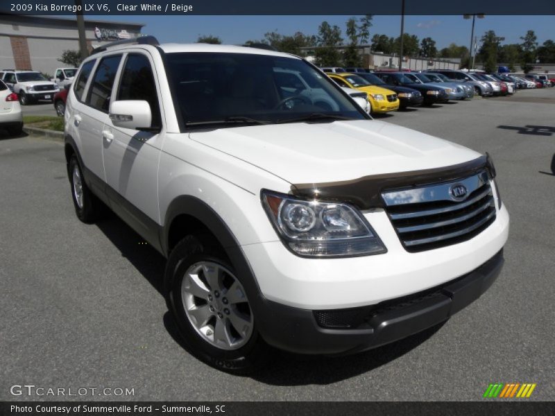 Clear White / Beige 2009 Kia Borrego LX V6