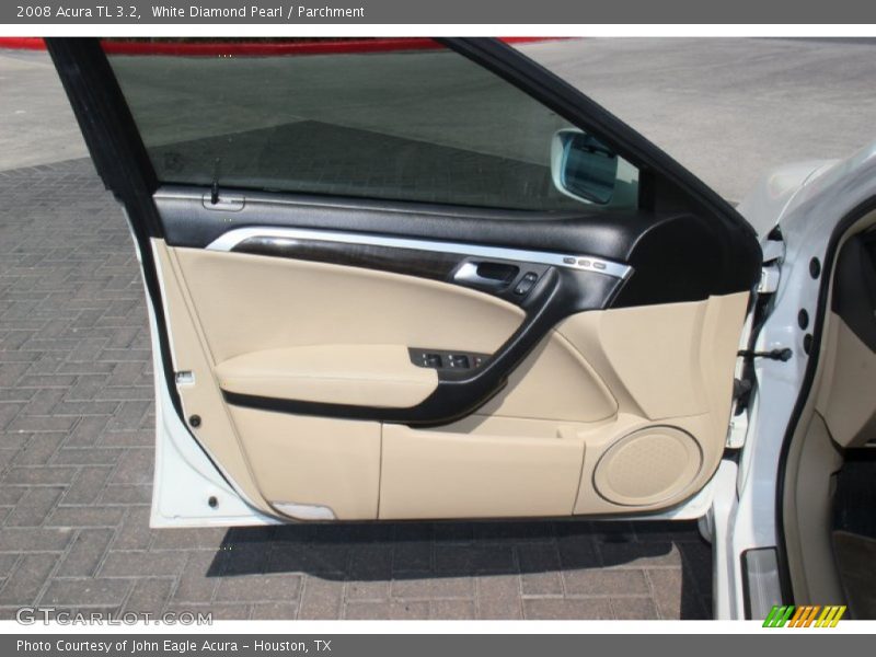 White Diamond Pearl / Parchment 2008 Acura TL 3.2