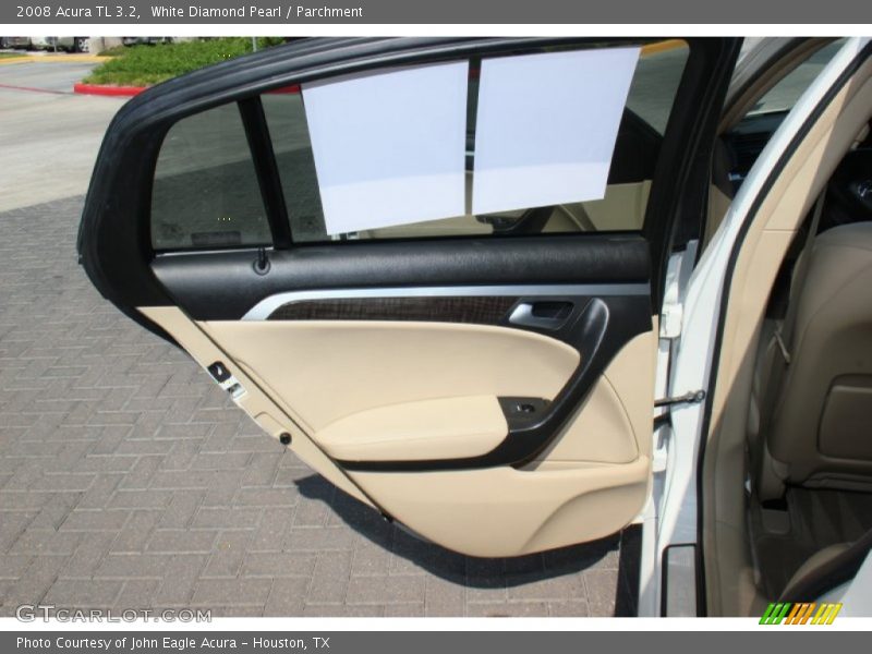 White Diamond Pearl / Parchment 2008 Acura TL 3.2