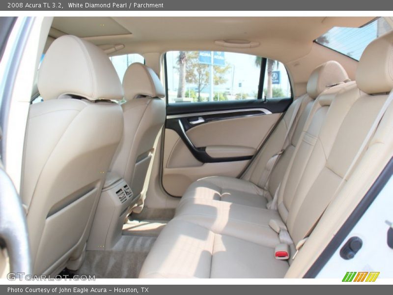 White Diamond Pearl / Parchment 2008 Acura TL 3.2