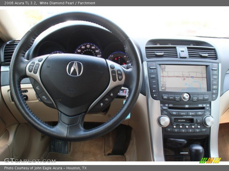 White Diamond Pearl / Parchment 2008 Acura TL 3.2