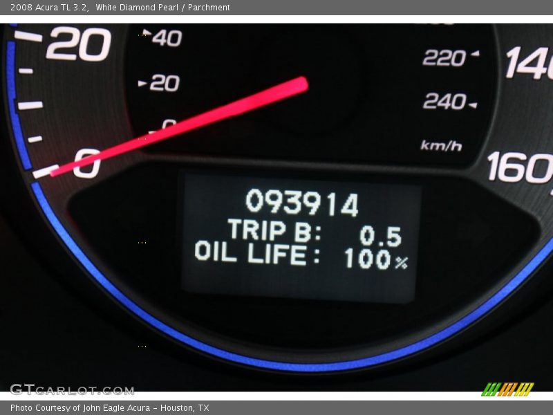 White Diamond Pearl / Parchment 2008 Acura TL 3.2