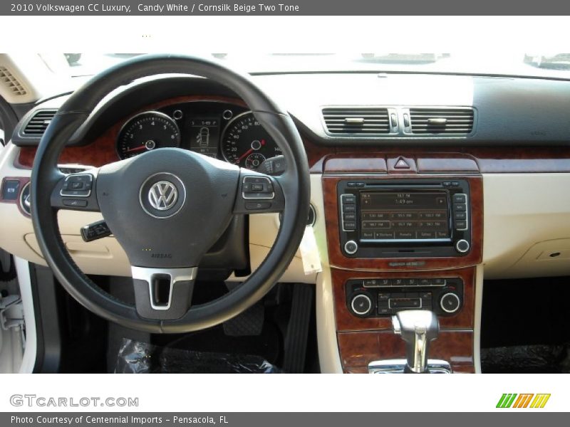 Candy White / Cornsilk Beige Two Tone 2010 Volkswagen CC Luxury