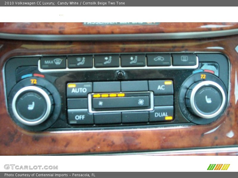 Candy White / Cornsilk Beige Two Tone 2010 Volkswagen CC Luxury