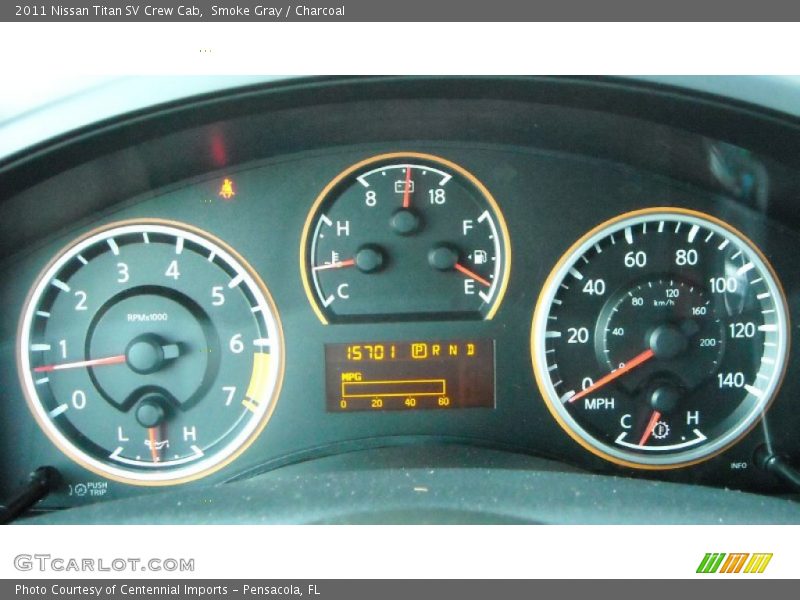 Smoke Gray / Charcoal 2011 Nissan Titan SV Crew Cab
