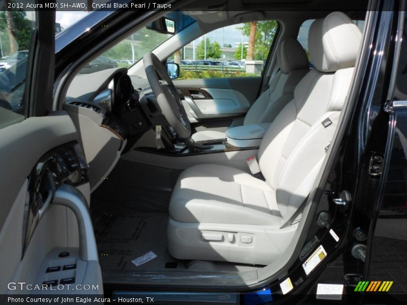 Crystal Black Pearl / Taupe 2012 Acura MDX SH-AWD