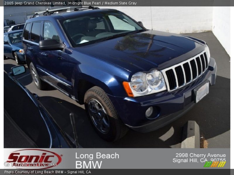 Midnight Blue Pearl / Medium Slate Gray 2005 Jeep Grand Cherokee Limited