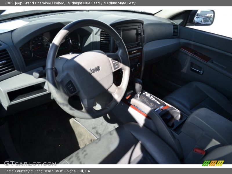 Midnight Blue Pearl / Medium Slate Gray 2005 Jeep Grand Cherokee Limited