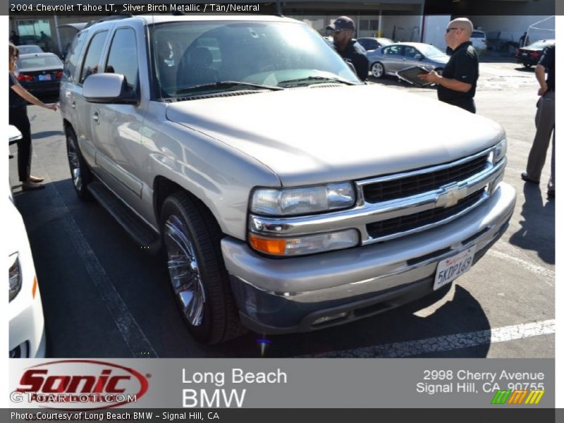 Silver Birch Metallic / Tan/Neutral 2004 Chevrolet Tahoe LT