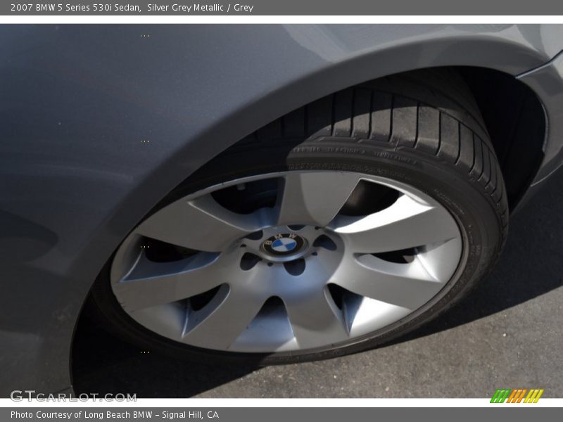 Silver Grey Metallic / Grey 2007 BMW 5 Series 530i Sedan