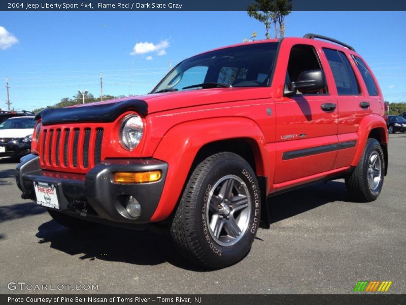 Flame Red / Dark Slate Gray 2004 Jeep Liberty Sport 4x4