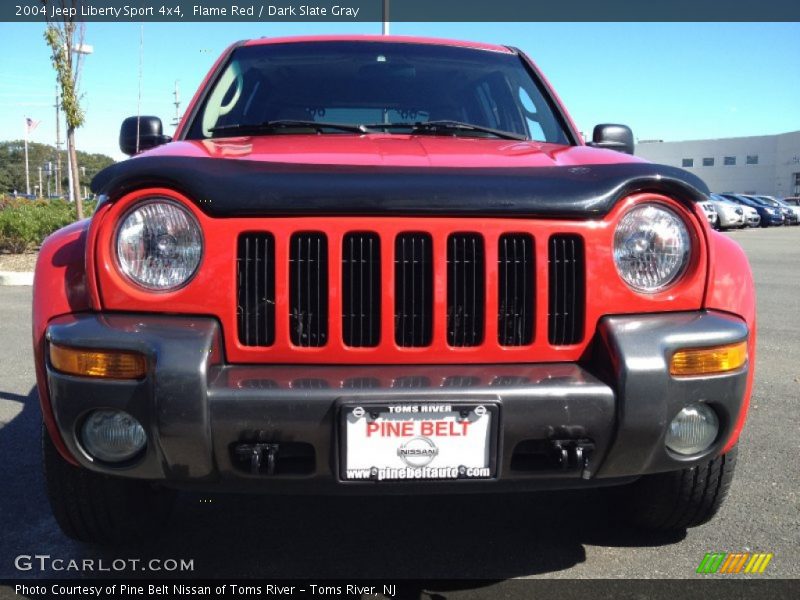 Flame Red / Dark Slate Gray 2004 Jeep Liberty Sport 4x4