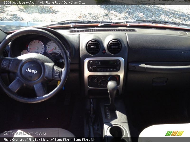 Flame Red / Dark Slate Gray 2004 Jeep Liberty Sport 4x4