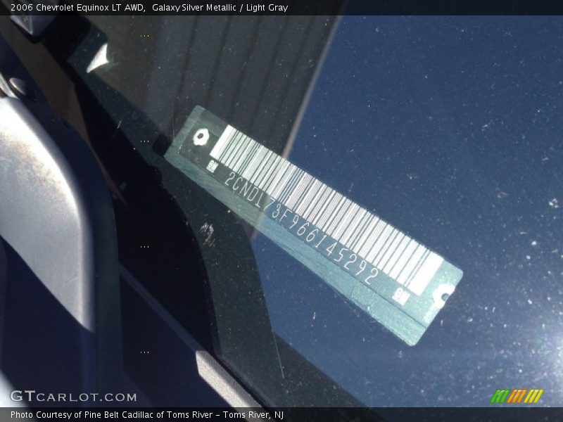 Galaxy Silver Metallic / Light Gray 2006 Chevrolet Equinox LT AWD