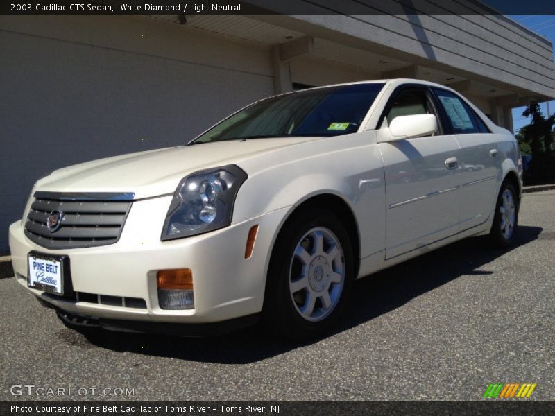 White Diamond / Light Neutral 2003 Cadillac CTS Sedan
