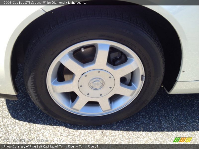White Diamond / Light Neutral 2003 Cadillac CTS Sedan