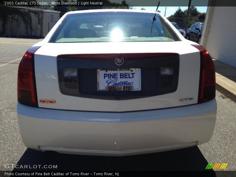 White Diamond / Light Neutral 2003 Cadillac CTS Sedan