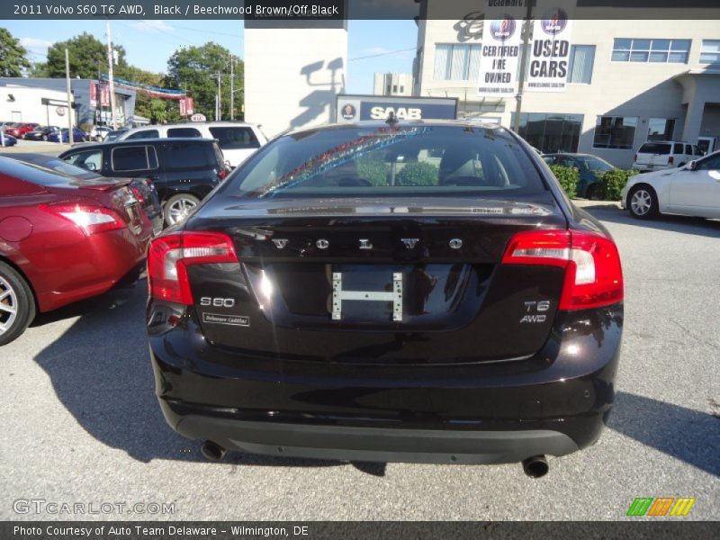 Black / Beechwood Brown/Off Black 2011 Volvo S60 T6 AWD