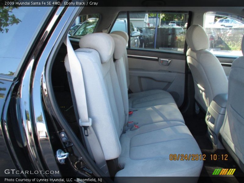 Ebony Black / Gray 2009 Hyundai Santa Fe SE 4WD