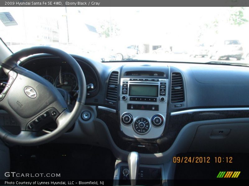 Ebony Black / Gray 2009 Hyundai Santa Fe SE 4WD