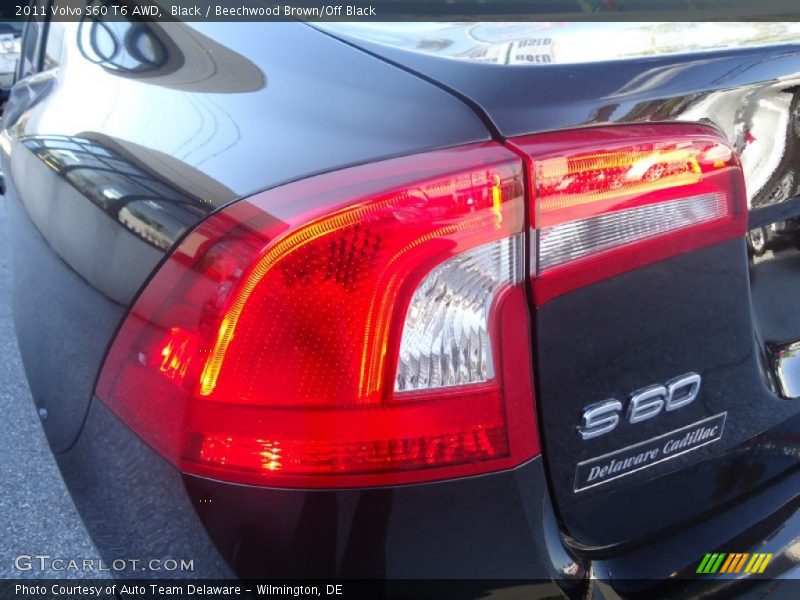 Black / Beechwood Brown/Off Black 2011 Volvo S60 T6 AWD