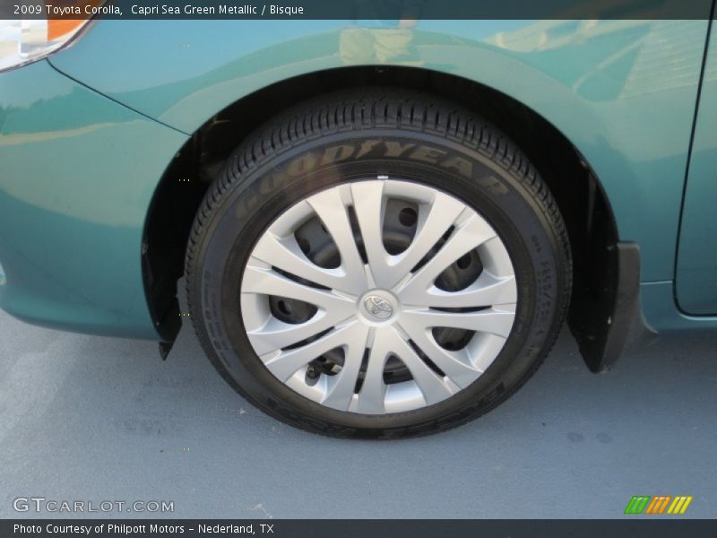 Capri Sea Green Metallic / Bisque 2009 Toyota Corolla