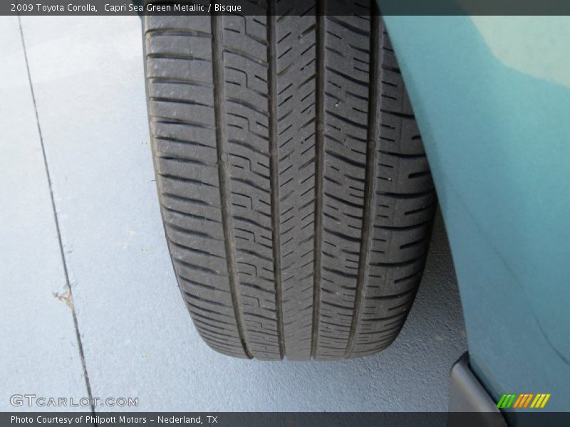 Capri Sea Green Metallic / Bisque 2009 Toyota Corolla