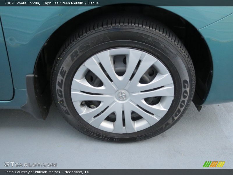 Capri Sea Green Metallic / Bisque 2009 Toyota Corolla