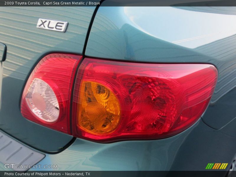 Capri Sea Green Metallic / Bisque 2009 Toyota Corolla