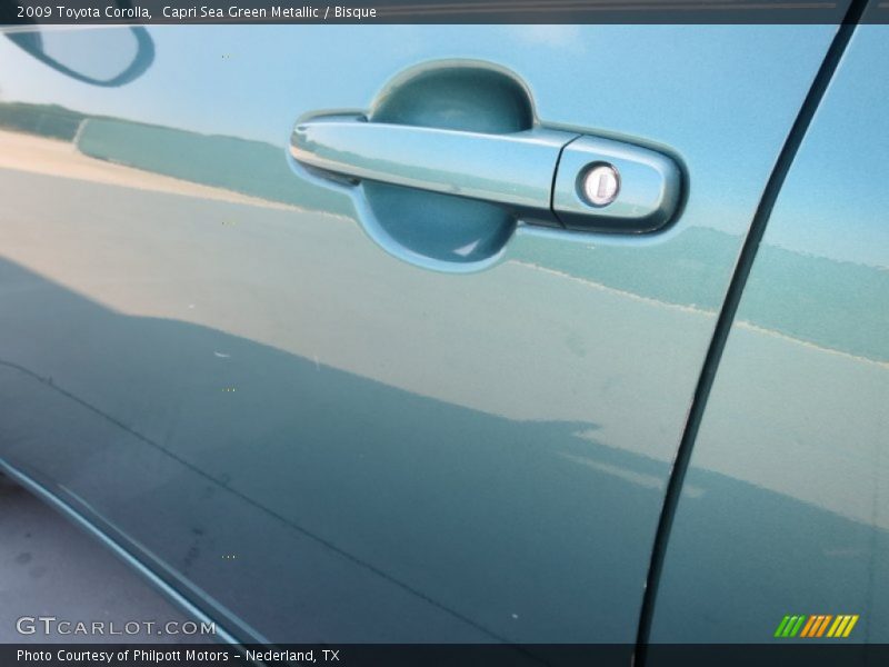Capri Sea Green Metallic / Bisque 2009 Toyota Corolla