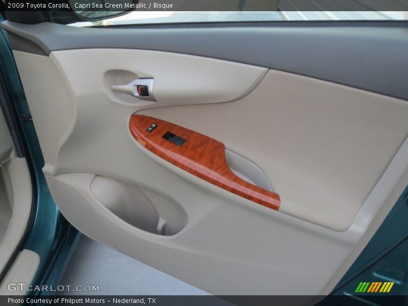 Capri Sea Green Metallic / Bisque 2009 Toyota Corolla