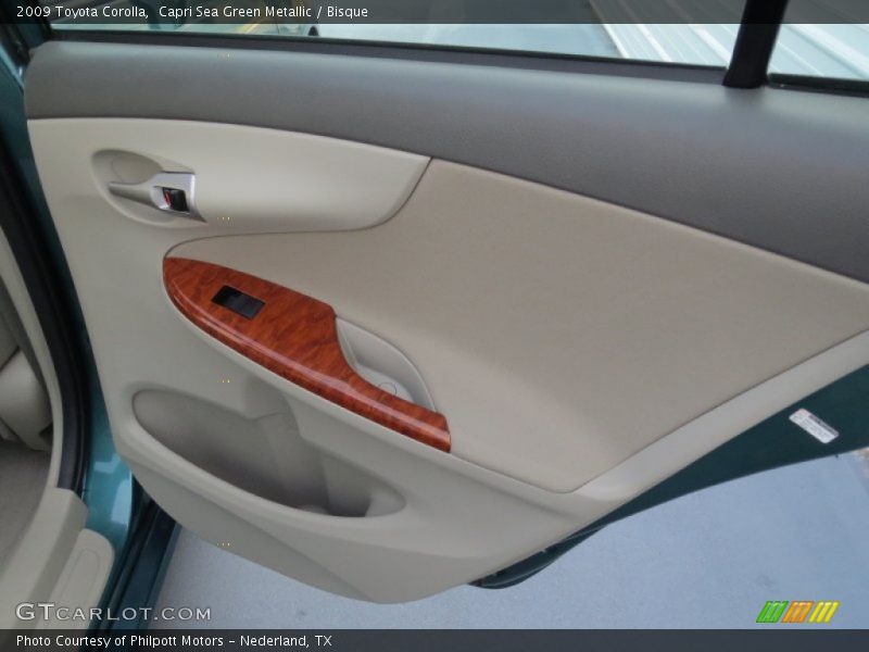 Capri Sea Green Metallic / Bisque 2009 Toyota Corolla
