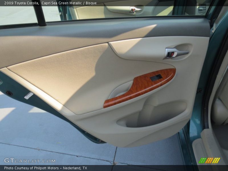 Capri Sea Green Metallic / Bisque 2009 Toyota Corolla