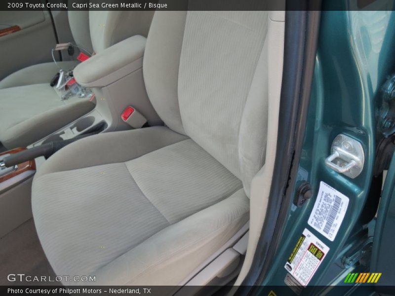 Capri Sea Green Metallic / Bisque 2009 Toyota Corolla
