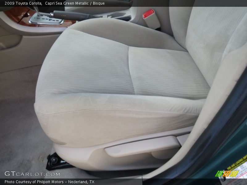 Capri Sea Green Metallic / Bisque 2009 Toyota Corolla