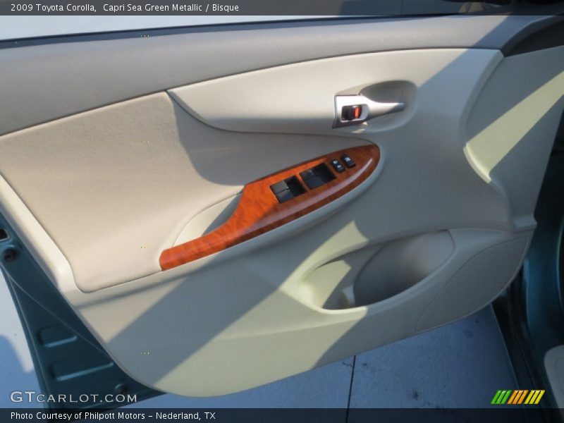 Capri Sea Green Metallic / Bisque 2009 Toyota Corolla