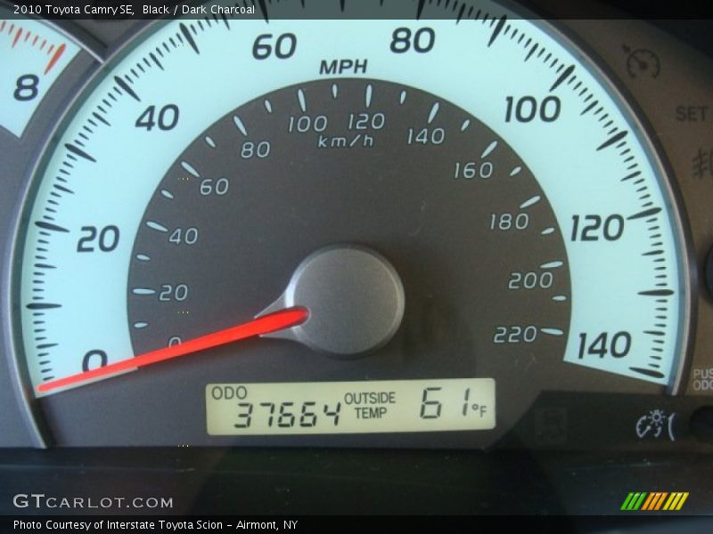 Black / Dark Charcoal 2010 Toyota Camry SE