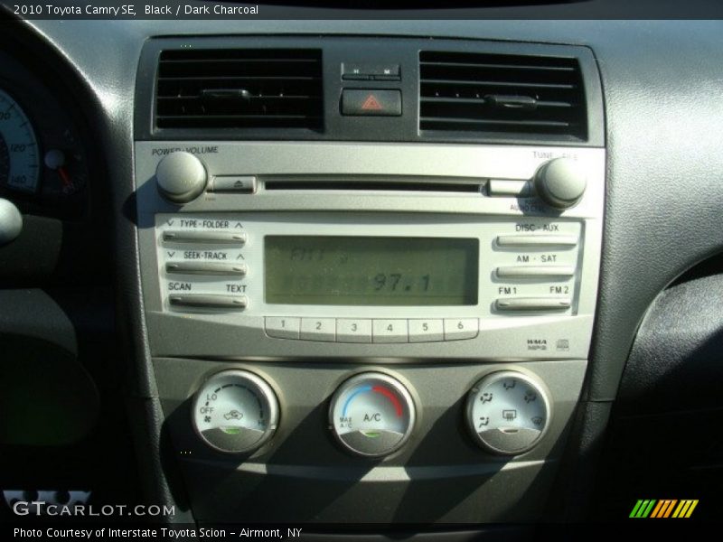 Black / Dark Charcoal 2010 Toyota Camry SE