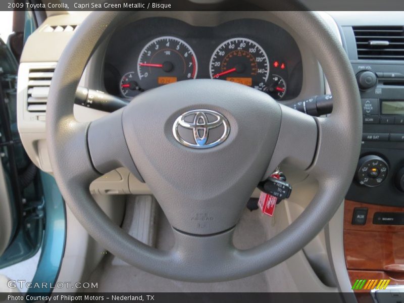Capri Sea Green Metallic / Bisque 2009 Toyota Corolla