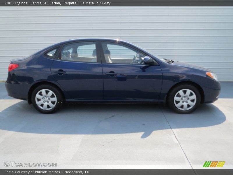 Regatta Blue Metallic / Gray 2008 Hyundai Elantra GLS Sedan